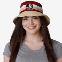 FOCO Florida State Seminoles Team Stripe Bucket Hat 9 FOCO Florida State Seminoles Team Stripe Bucket Hat -Fashion General Store SKNCTSBCFS g5