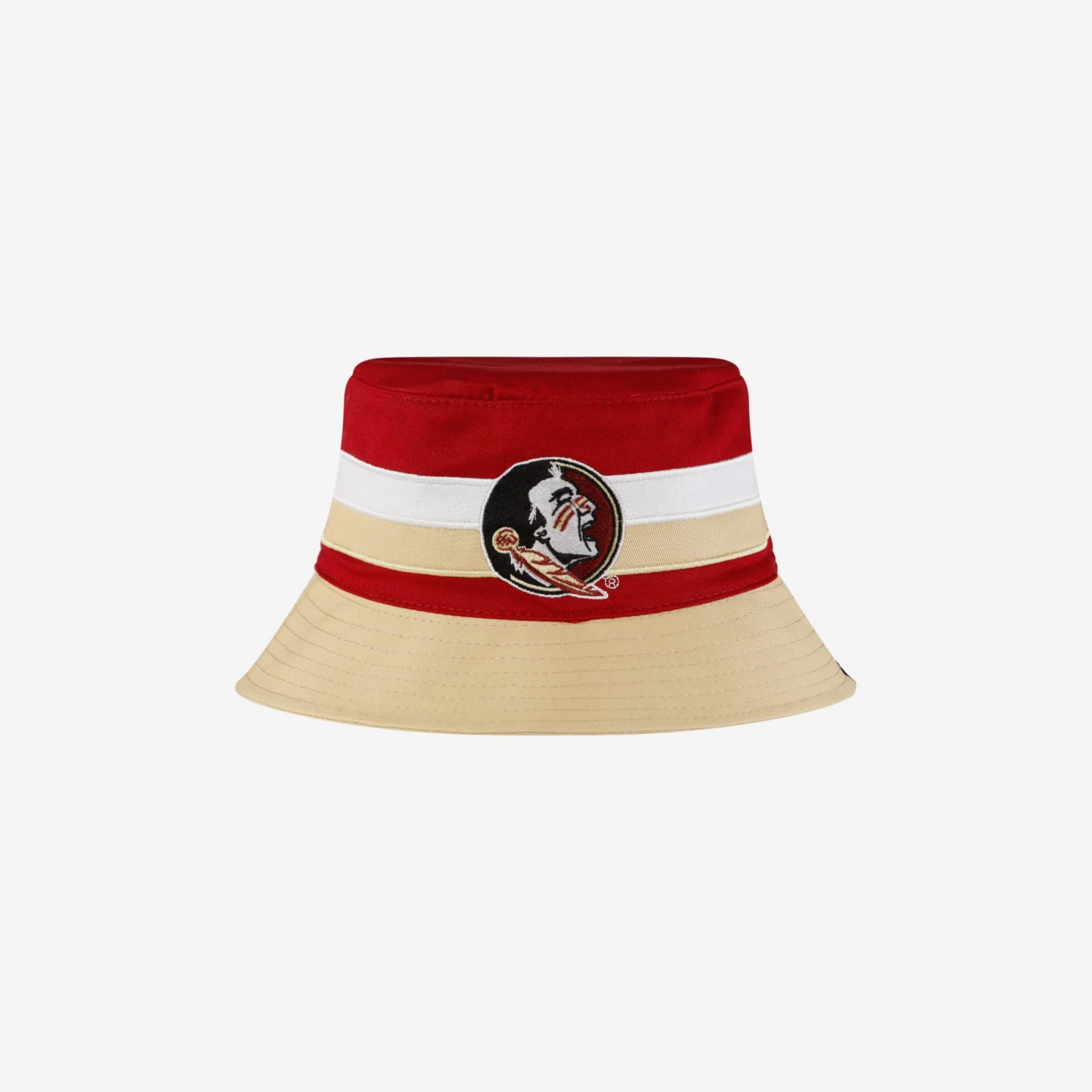 FOCO Florida State Seminoles Team Stripe Bucket Hat 1 FOCO Florida State Seminoles Team Stripe Bucket Hat
