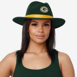 FOCO Green Bay Packers Team Color Fedora 9 FOCO Green Bay Packers Team Color Fedora -Fashion General Store SKNFHEFDAGP g5