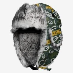 FOCO Green Bay Packers Repeat Print Trapper Hat