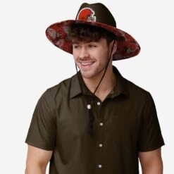 FOCO Cleveland Browns Team Color Straw Hat -Fashion General Store SKNFTCSTWCL g4 2