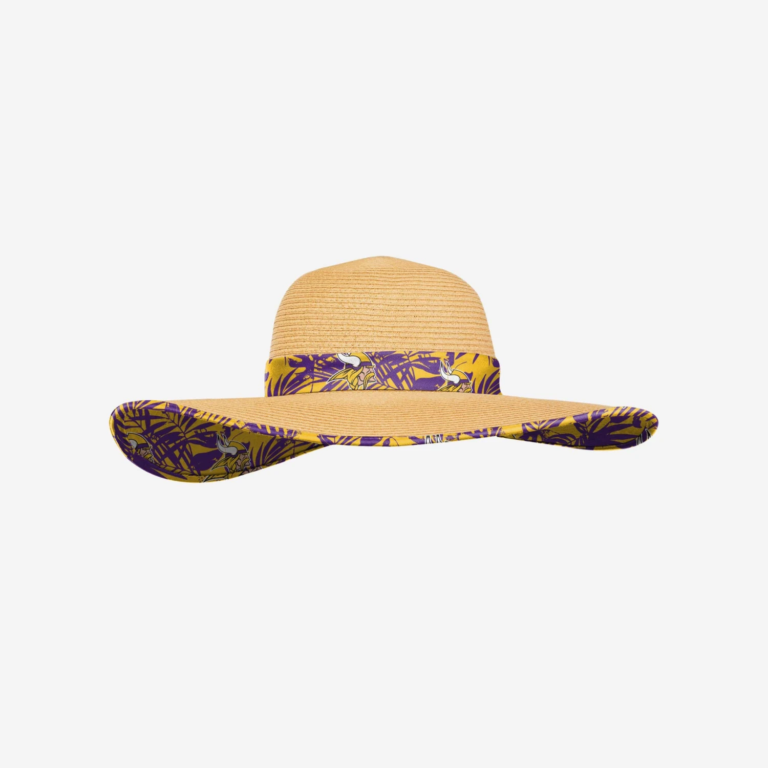 FOCO Minnesota Vikings Womens Floral Straw Hat 1 FOCO Minnesota Vikings Womens Floral Straw Hat