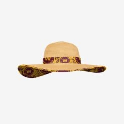 FOCO Washington Commanders Womens Floral Straw Hat