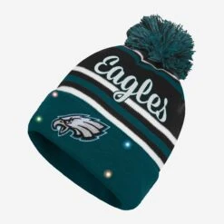 FOCO Philadelphia Eagles Womens Wordmark Script Light Up Beanie