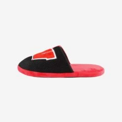 FOCO Wisconsin Badgers Team Logo Staycation Slipper