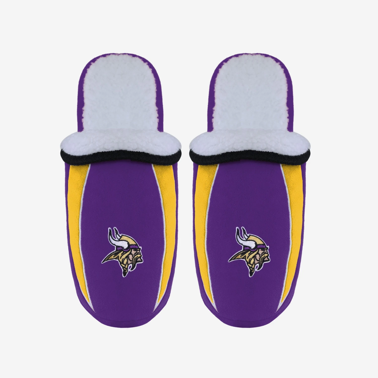 FOCO Minnesota Vikings Sherpa Slide Slipper 4 FOCO Minnesota Vikings Sherpa Slide Slipper - Image 4