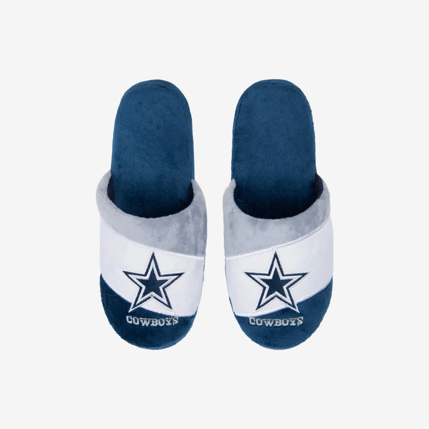 FOCO Dallas Cowboys Youth Colorblock Slide Slipper 2 FOCO Dallas Cowboys Youth Colorblock Slide Slipper - Image 2