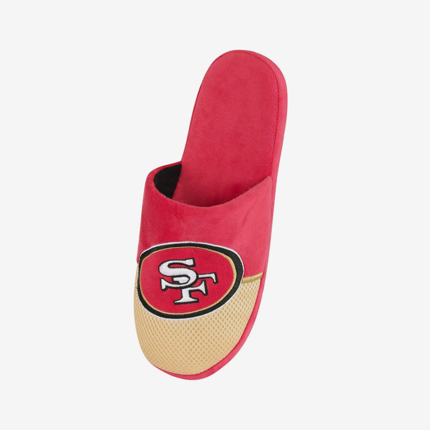 FOCO San Francisco 49Ers Team Logo Staycation Slipper 2 FOCO San Francisco 49Ers Team Logo Staycation Slipper - Image 2