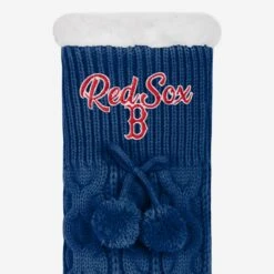 FOCO Boston Red Sox Womens Cable Knit Footy Slipper Socks 5 FOCO Boston Red Sox Womens Cable Knit Footy Slipper Socks -Fashion General Store SLPWMMBCBLFTBR g3