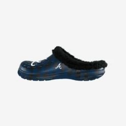 FOCO Atlanta Braves Sherpa Lined Buffalo Check Clog