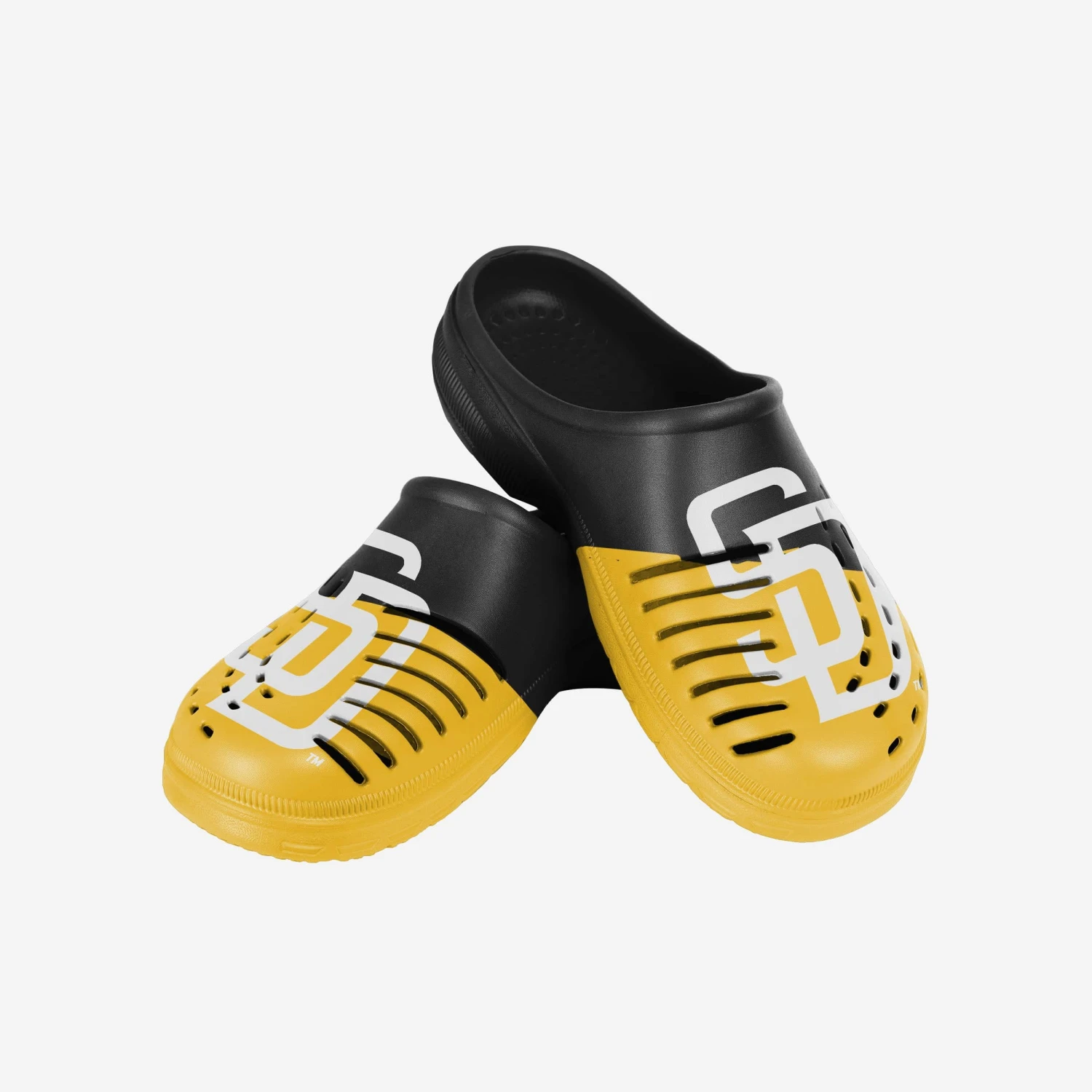 FOCO San Diego Padres Mens Colorblock Big Logo Clog 3 FOCO San Diego Padres Mens Colorblock Big Logo Clog - Image 3