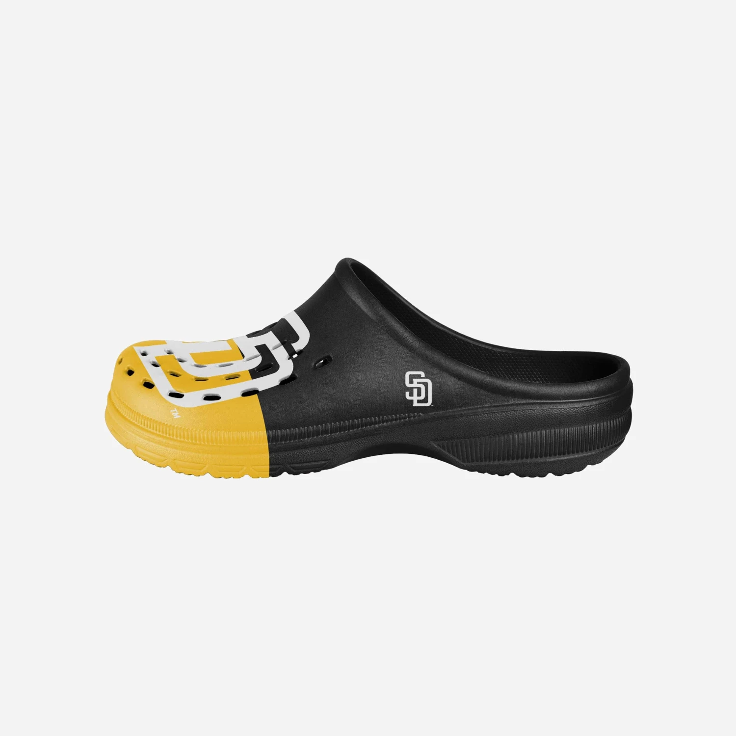 FOCO San Diego Padres Mens Colorblock Big Logo Clog 1 FOCO San Diego Padres Mens Colorblock Big Logo Clog