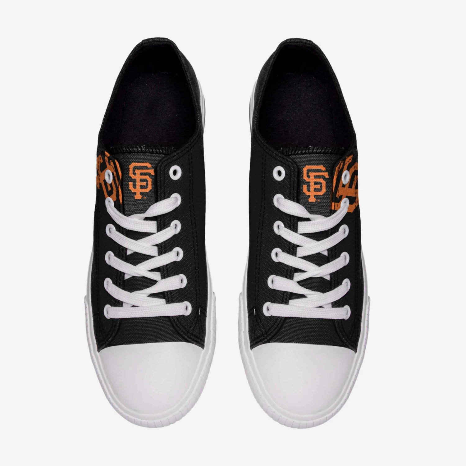 FOCO San Francisco Giants Mens Low Top Big Logo Canvas Shoe 2 FOCO San Francisco Giants Mens Low Top Big Logo Canvas Shoe - Image 2