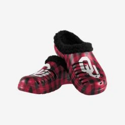 FOCO Oklahoma Sooners Sherpa Lined Buffalo Check Clog -Fashion General Store SNMNNCBFSHMDGOK g3