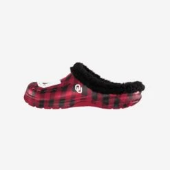 FOCO Oklahoma Sooners Sherpa Lined Buffalo Check Clog