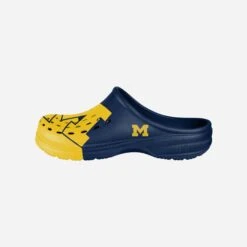 FOCO Michigan Wolverines Colorblock Big Logo Clog