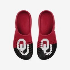 FOCO Oklahoma Sooners Colorblock Big Logo Clog -Fashion General Store SNMNNCCBLMDGOK g4