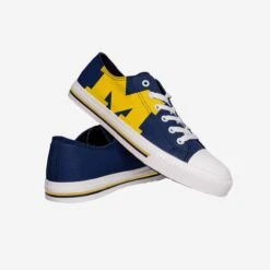 FOCO Michigan Wolverines Mens Low Top Big Logo Canvas Shoe -Fashion General Store SNMNNCLTBLMI g3