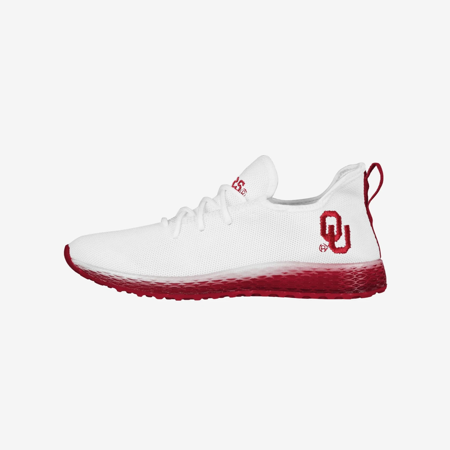 FOCO Oklahoma Sooners Gradient Midsole White Sneakers 1 FOCO Oklahoma Sooners Gradient Midsole White Sneakers