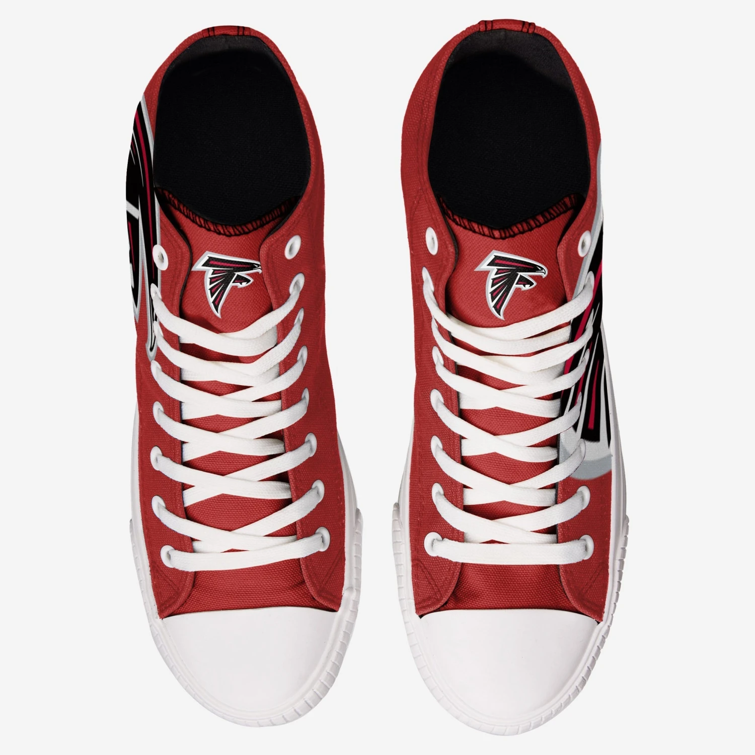 FOCO Atlanta Falcons Mens High Top Big Logo Canvas Shoe 2 FOCO Atlanta Falcons Mens High Top Big Logo Canvas Shoe - Image 2