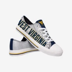 FOCO West Virginia Mountaineers Womens Glitter Low Top Canvas Shoe 5 FOCO West Virginia Mountaineers Womens Glitter Low Top Canvas Shoe -Fashion General Store SNWMNCLTGLTWV g4