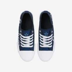FOCO Dallas Cowboys Womens Color Glitter Low Top Canvas Shoes -Fashion General Store SNWMNFCGLTDC g3