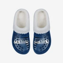 FOCO Seattle Seahawks Womens Sherpa Lined Glitter Clog -Fashion General Store SNWMNFGLTMDGSS g4