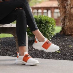 FOCO Denver Broncos Womens Script Wordmark White Slip On Sneakers 7 FOCO Denver Broncos Womens Script Wordmark White Slip On Sneakers -Fashion General Store SNWMNFSWWHSODB g3