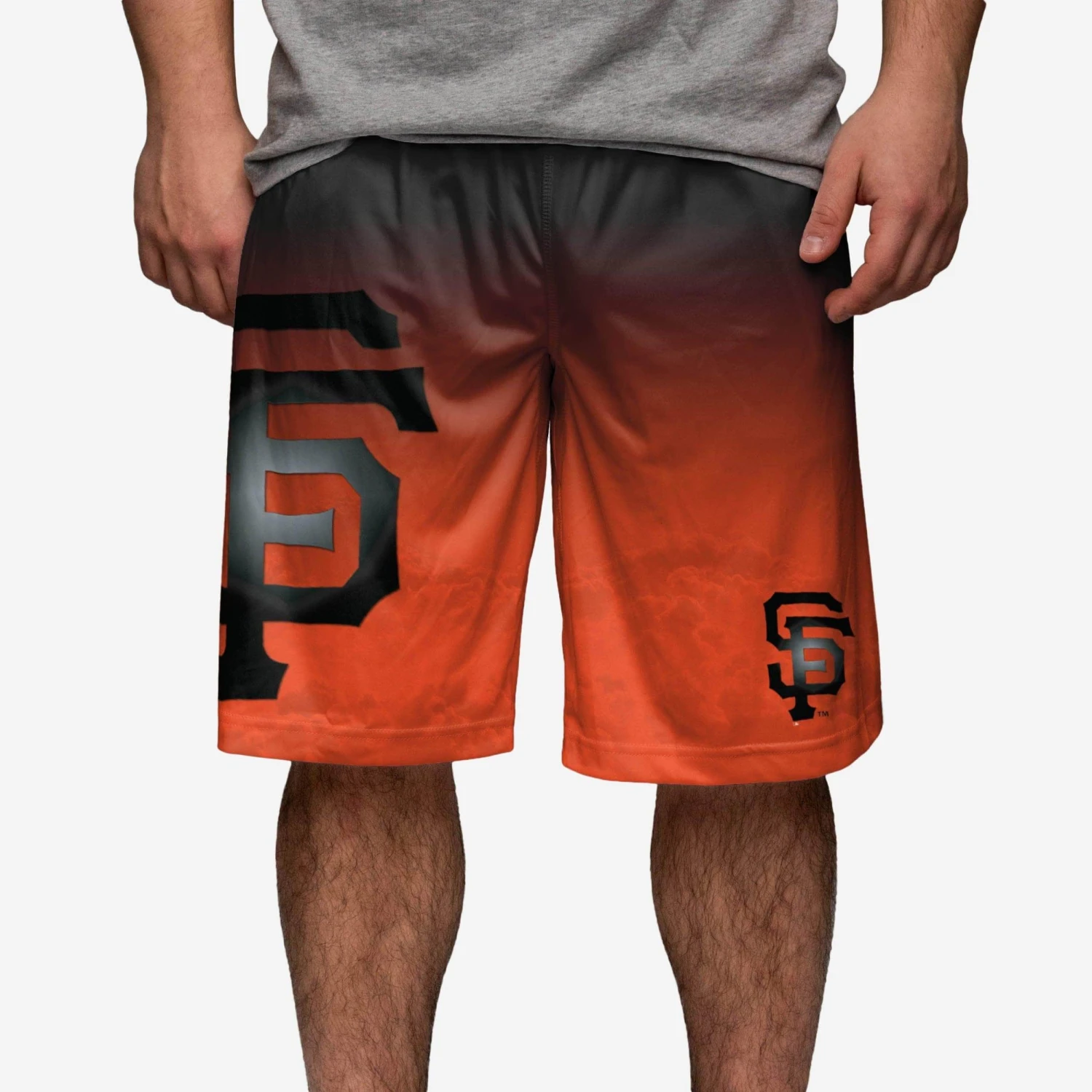 FOCO San Francisco Giants Gradient Big Logo Training Shorts 1 FOCO San Francisco Giants Gradient Big Logo Training Shorts