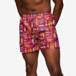 FOCO Washington Nationals Grill Pro Swimming Trunks