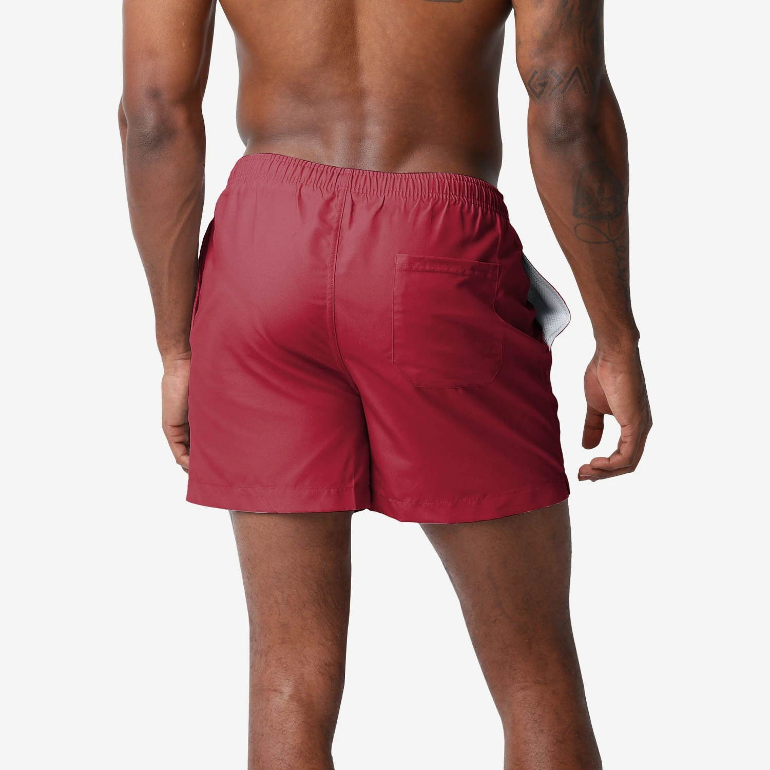FOCO Alabama Crimson Tide Solid Wordmark 5.5" Swimming Trunks 2 FOCO Alabama Crimson Tide Solid Wordmark 5.5" Swimming Trunks - Image 2