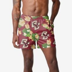 FOCO Boston College Eagles Floral Swimming Trunks