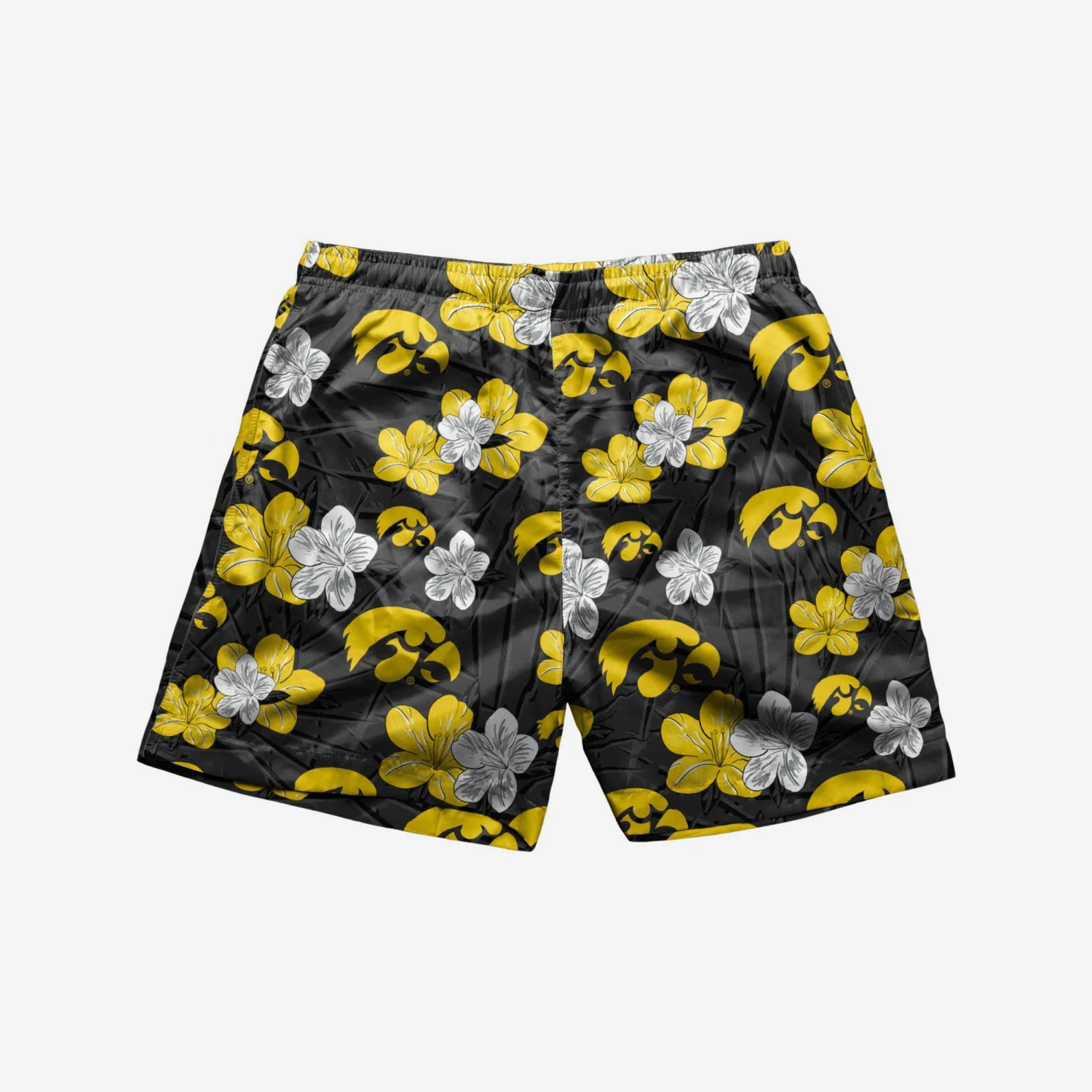 FOCO Iowa Hawkeyes Hibiscus Swimming Trunks 2 FOCO Iowa Hawkeyes Hibiscus Swimming Trunks - Image 2