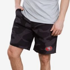 FOCO San Francisco 49ers Nightcap Camo Walking Shorts