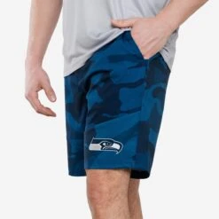 FOCO Seattle Seahawks Nightcap Camo Walking Shorts
