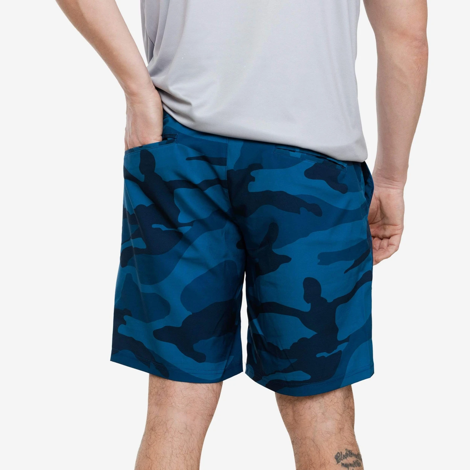 FOCO Seattle Seahawks Nightcap Camo Walking Shorts 2 FOCO Seattle Seahawks Nightcap Camo Walking Shorts - Image 2