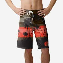 FOCO Cleveland Browns Sunset Boardshorts
