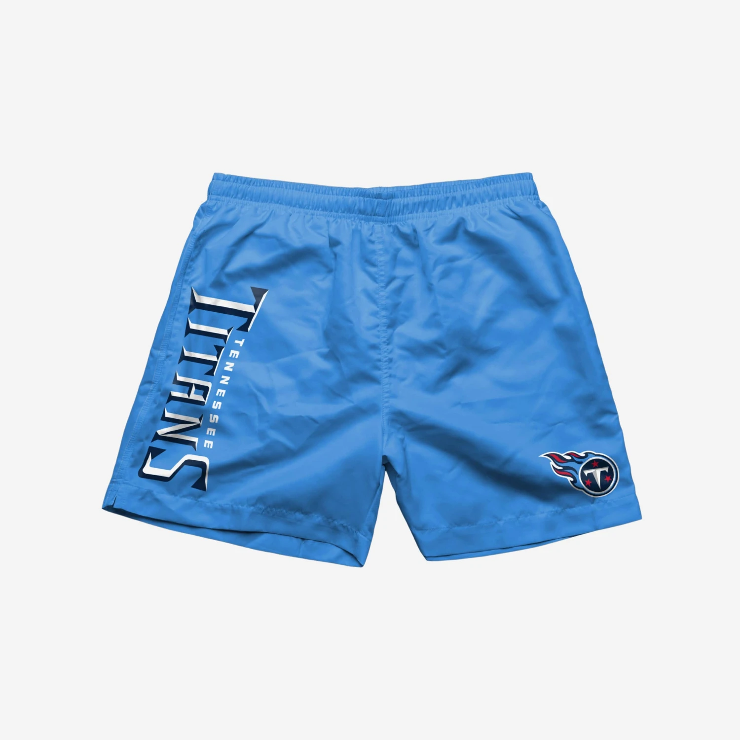 FOCO Tennessee Titans Solid Wordmark 5.5" Swimming Trunks 3 FOCO Tennessee Titans Solid Wordmark 5.5" Swimming Trunks - Image 3