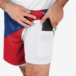 FOCO Buffalo Bills Colorblock Double Down Liner Training Shorts 9 FOCO Buffalo Bills Colorblock Double Down Liner Training Shorts -Fashion General Store SRTNFCBTRLNBB g5