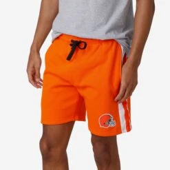 FOCO Cleveland Browns Side Stripe Fleece Shorts