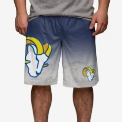 FOCO Los Angeles Rams Gradient Big Logo Training Shorts