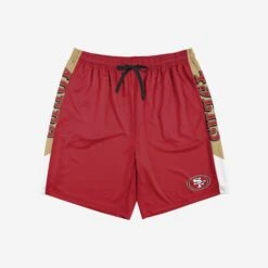 FOCO San Francisco 49ers Side Stripe Training Shorts -Fashion General Store SRTNFSDSTPSF g3