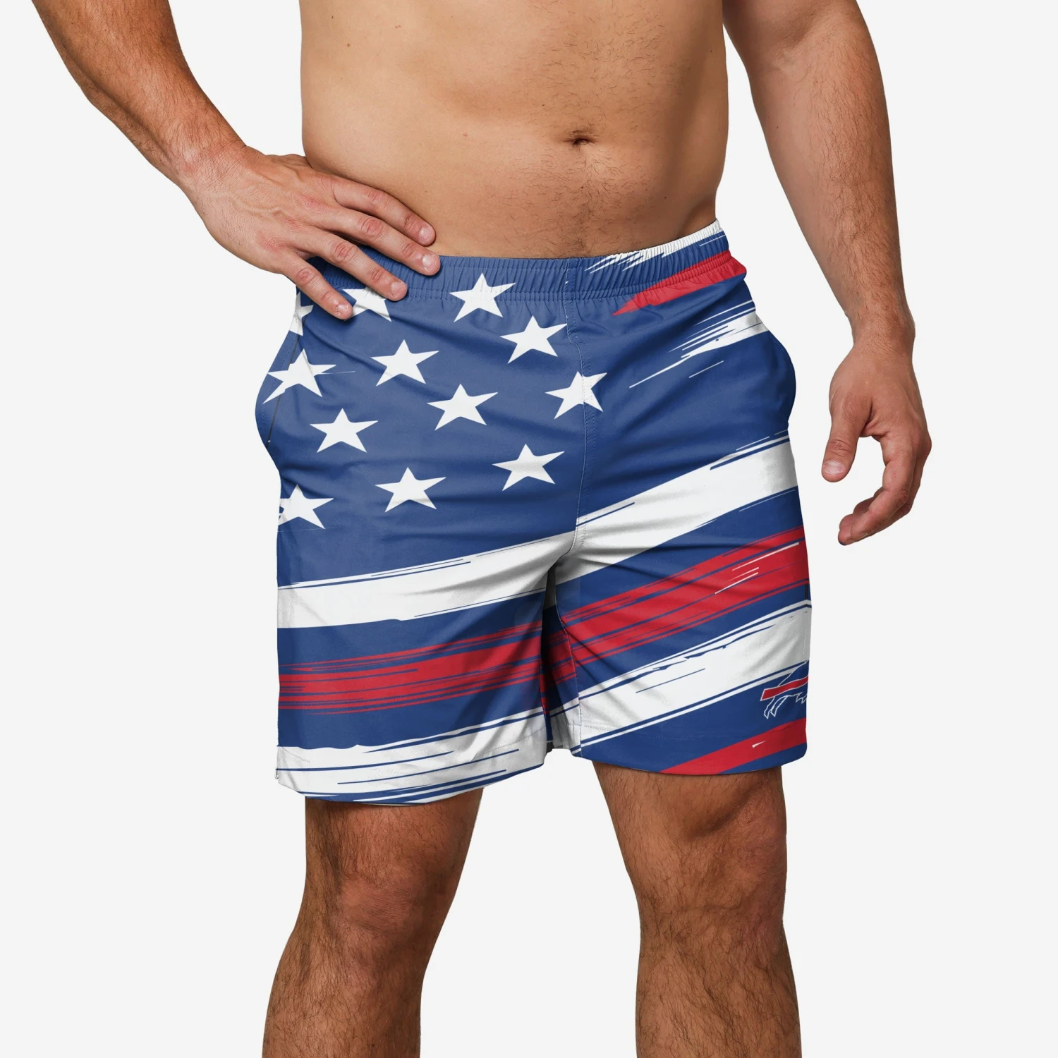 FOCO Buffalo Bills Americana Swimming Trunks 1 FOCO Buffalo Bills Americana Swimming Trunks