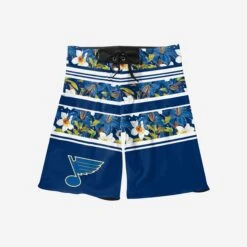 FOCO St Louis Blues Floral Stripe Boardshorts -Fashion General Store SRTNHBDFLRSTPSB g3