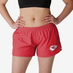 FOCO Kansas City Chiefs Womens Solid Running Shorts