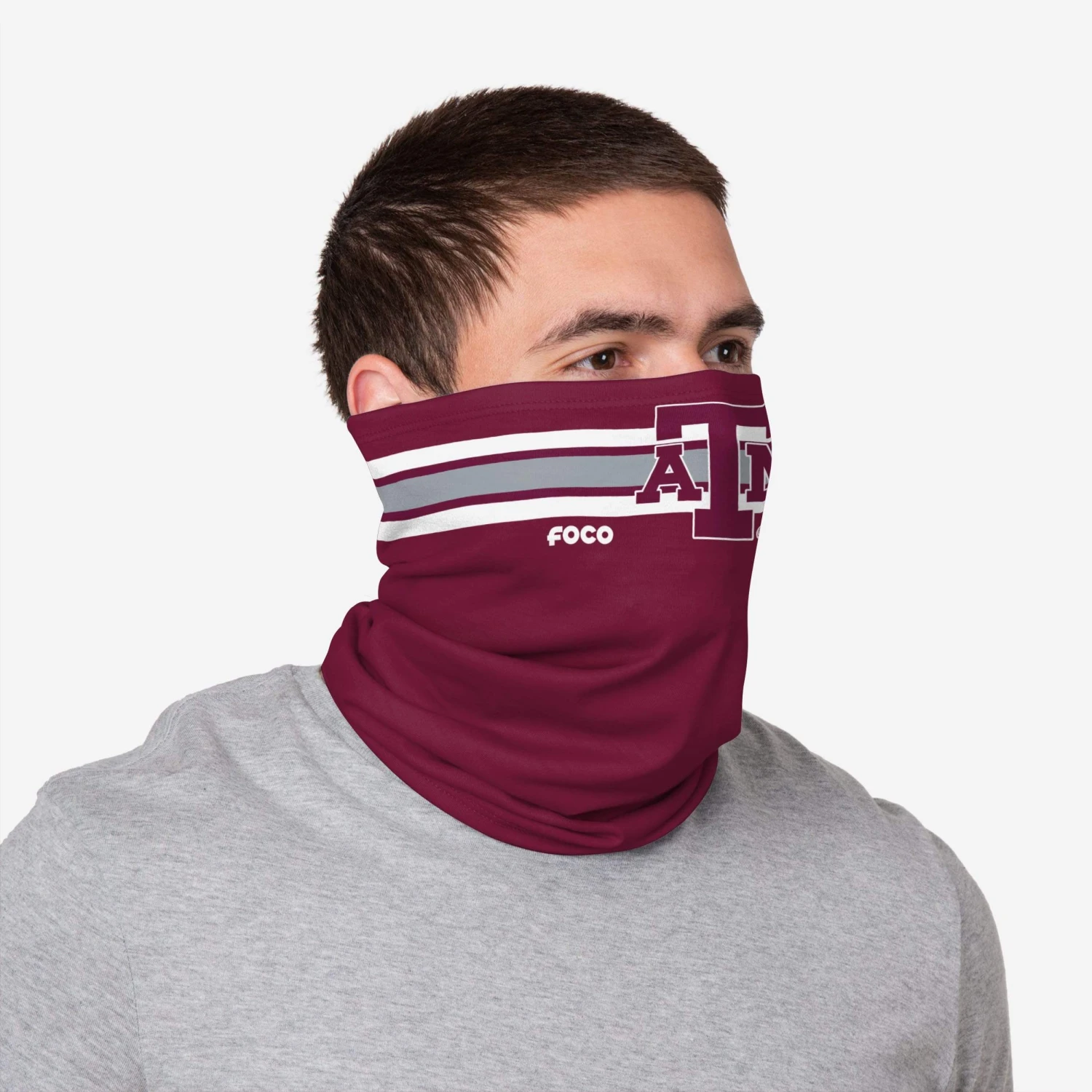 FOCO Texas A&M Aggies Stitched 2 Pack Gaiter Scarf 3 FOCO Texas A&M Aggies Stitched 2 Pack Gaiter Scarf - Image 3