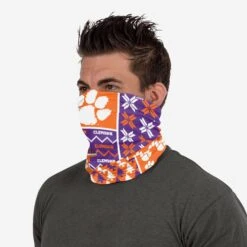 FOCO Clemson Tigers Busy Block Gaiter Scarf -Fashion General Store SVNCUGLPRFCCU g4