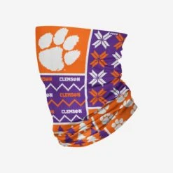 FOCO Clemson Tigers Busy Block Gaiter Scarf
