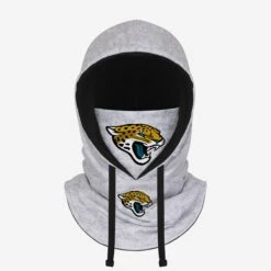 FOCO Jacksonville Jaguars Heather Gray Drawstring Hooded Gaiter Scarf