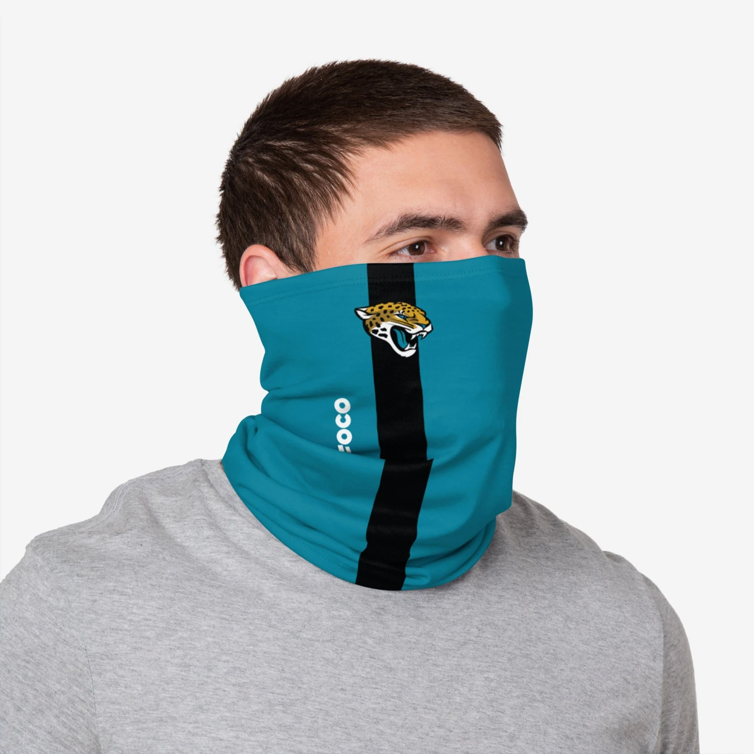 FOCO Jacksonville Jaguars On-Field Sideline Gaiter Scarf 3 FOCO Jacksonville Jaguars On-Field Sideline Gaiter Scarf - Image 3